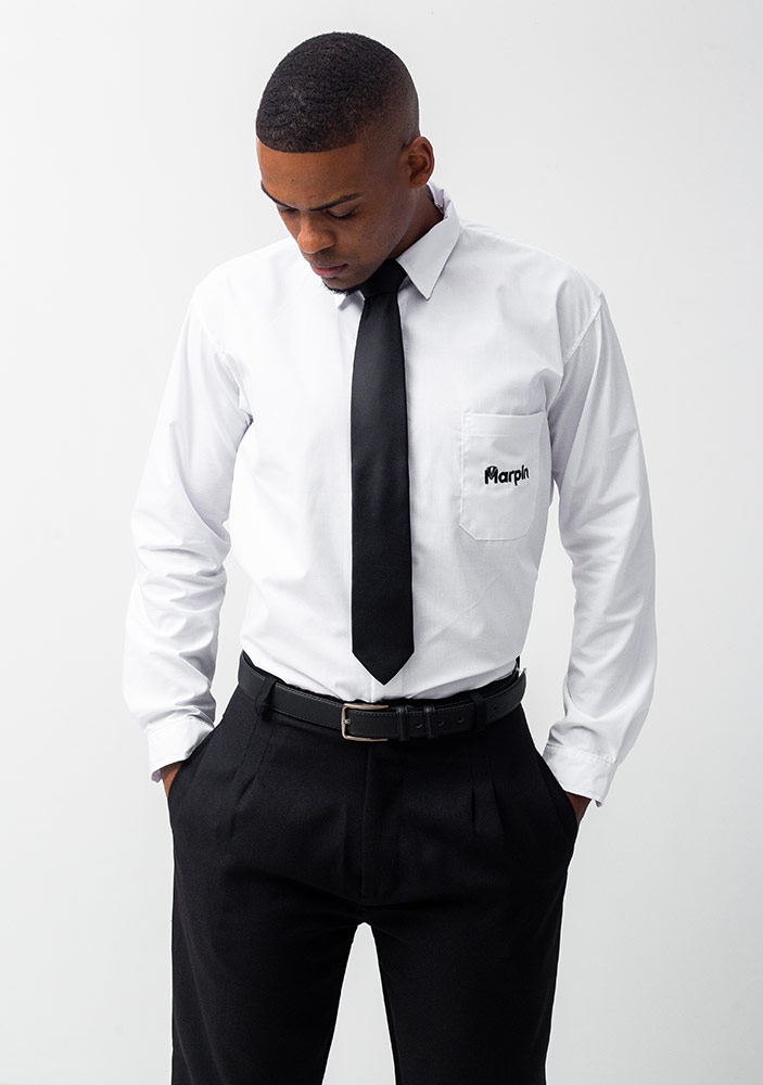 Escritório e atendimento: uniforme Marpin